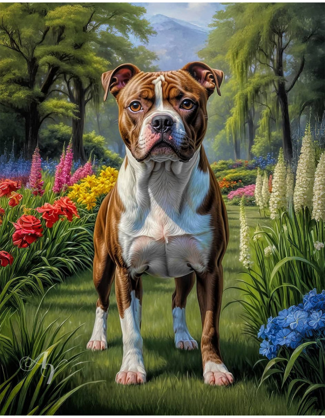 Staffordshire Terrier Portrait Paintings Staffordshire Terrier Portrait Paintings