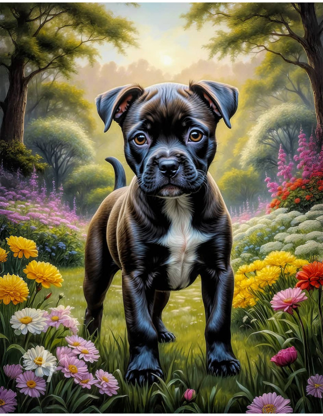 Staffordshire Terrier Portrait Paintings Staffordshire Terrier Portrait Paintings