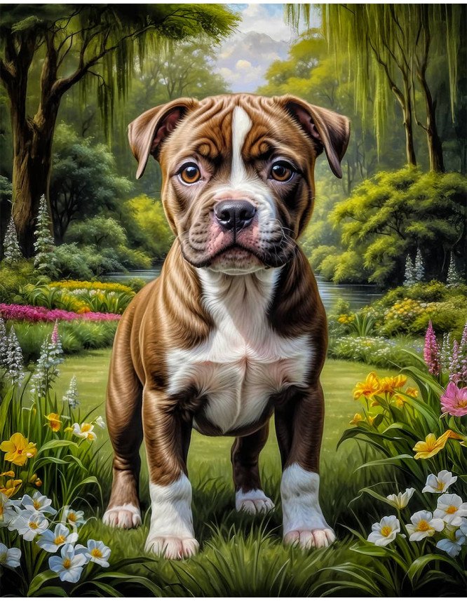 Staffordshire Terrier Portrait Paintings Staffordshire Terrier Portrait Paintings