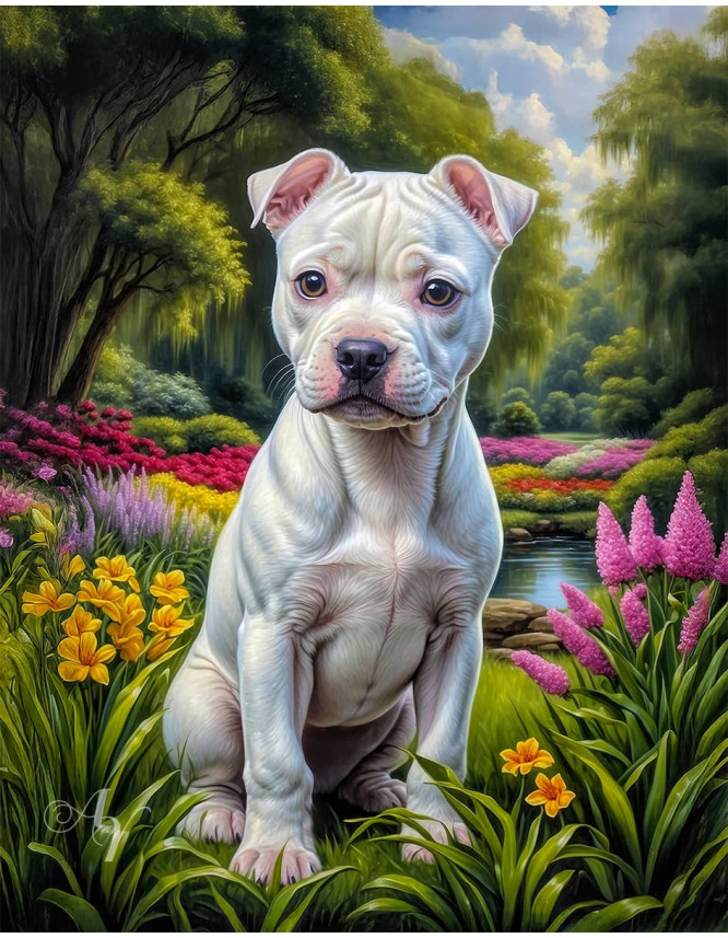 Staffordshire Terrier Portrait Paintings Staffordshire Terrier Portrait Paintings