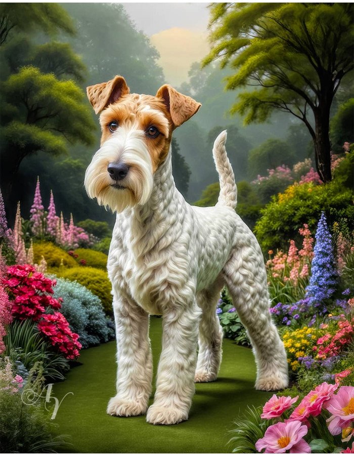 Wire Hair Fox Terrier Portrait Paintings Wire Hair Fox Terrier Portrait Paintings