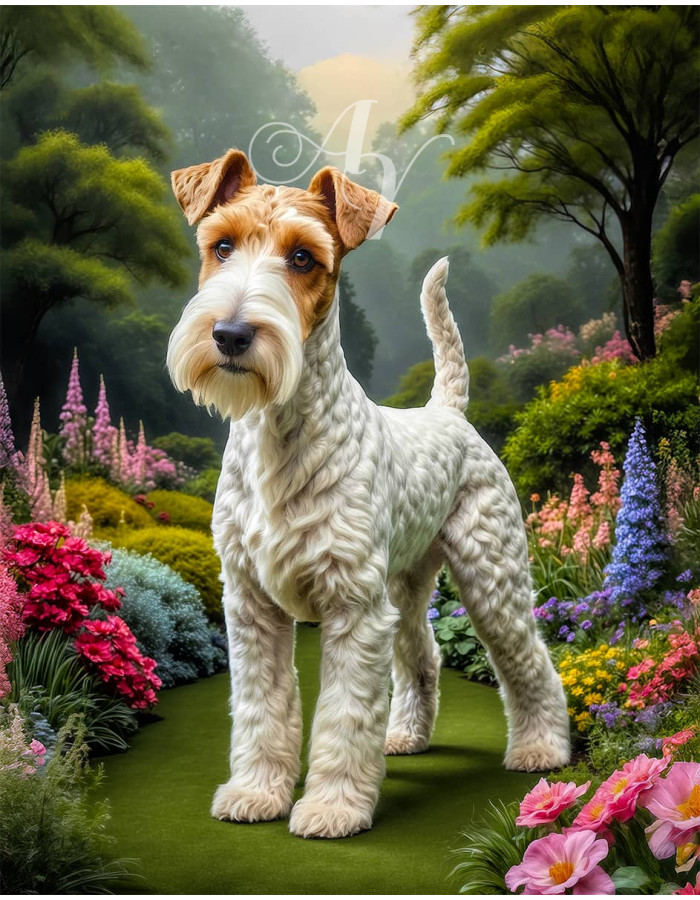 Wire Hair Fox Terrier Portrait Paintings Wire Hair Fox Terrier Portrait Paintings