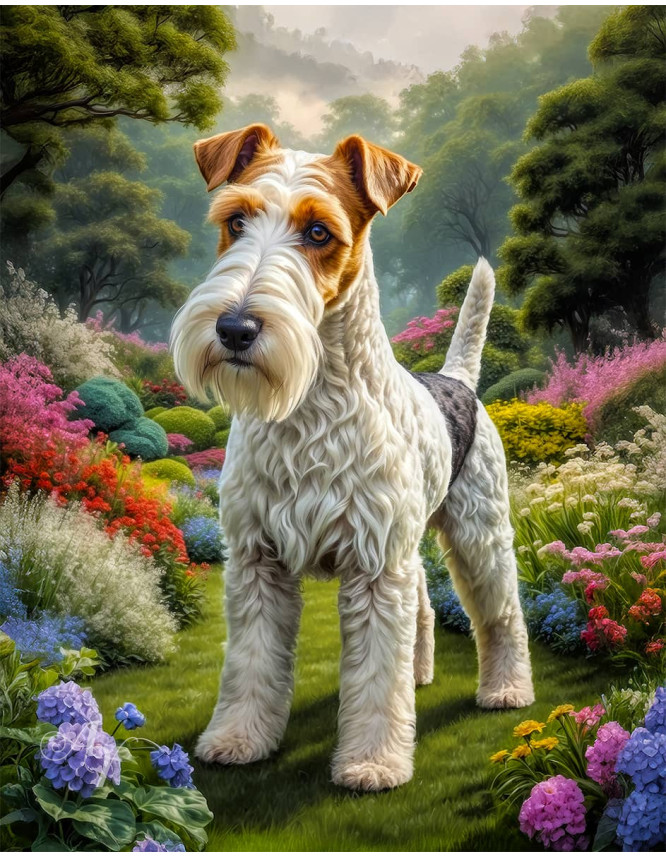 Wire Hair Fox Terrier Portrait Paintings Wire Hair Fox Terrier Portrait Paintings