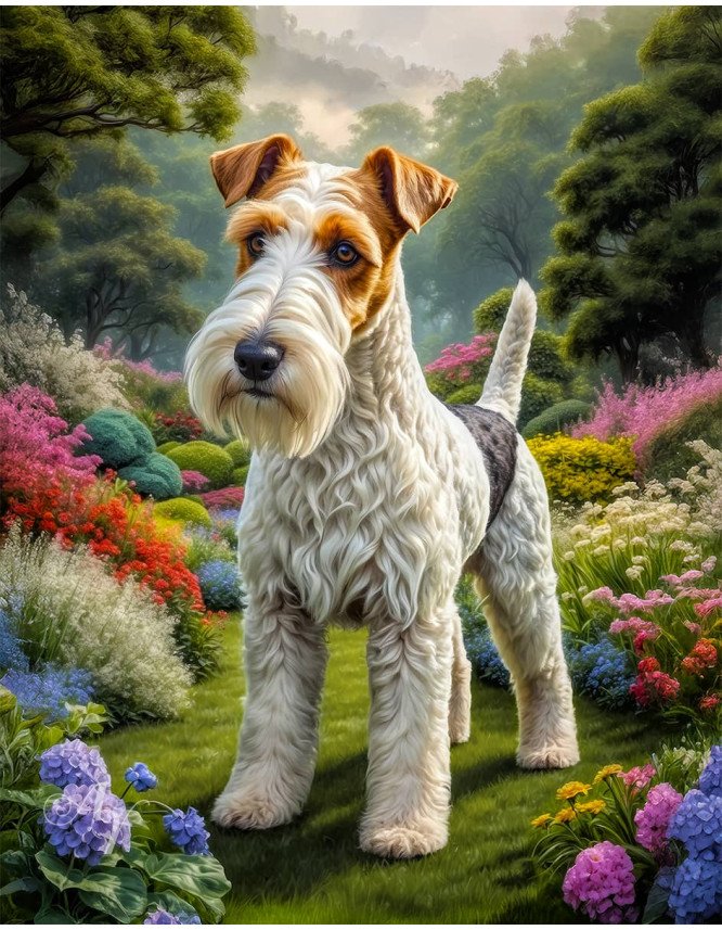 Wire Hair Fox Terrier Portrait Paintings Wire Hair Fox Terrier Portrait Paintings