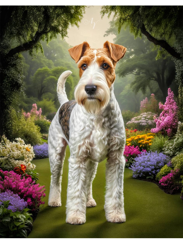 Wire Haired Fox Terrier Dog - Puppy Paintings