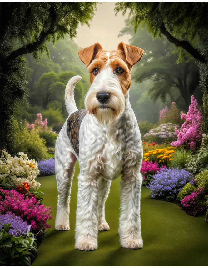 Wire Hair Fox Terrier Portrait Paintings Wire Hair Fox Terrier Portrait Paintings
