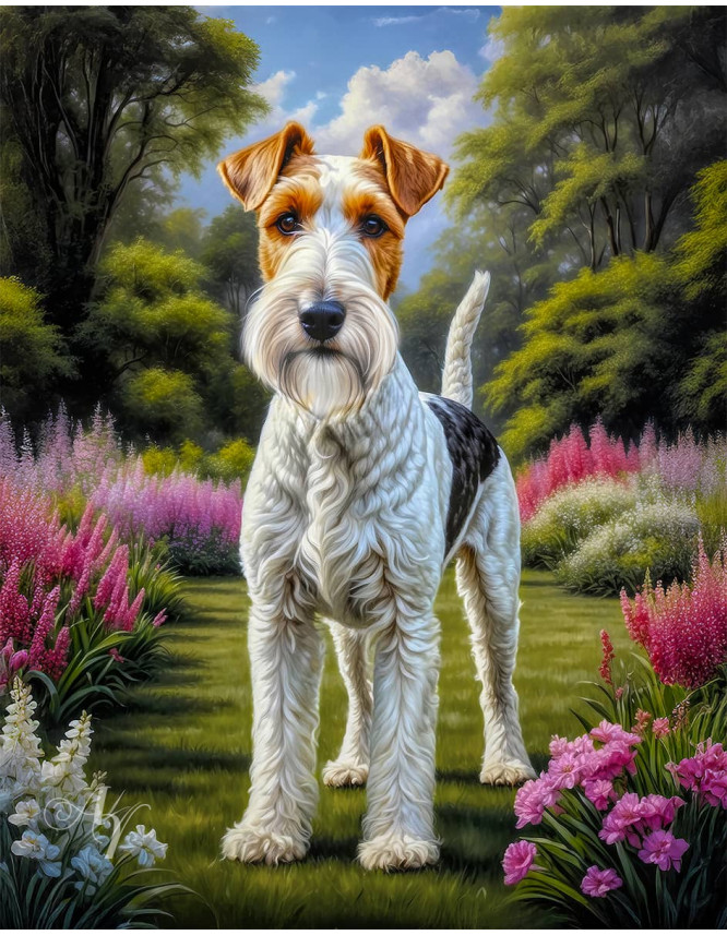 Wire Hair Fox Terrier Portrait Paintings Wire Hair Fox Terrier Portrait Paintings