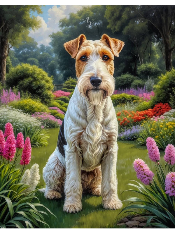 Wire Haired Fox Terrier Dog - Puppy Paintings