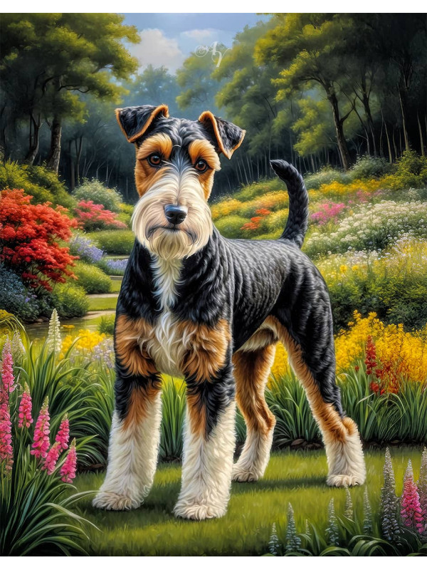 Wire Haired Fox Terrier Dog - Puppy Paintings