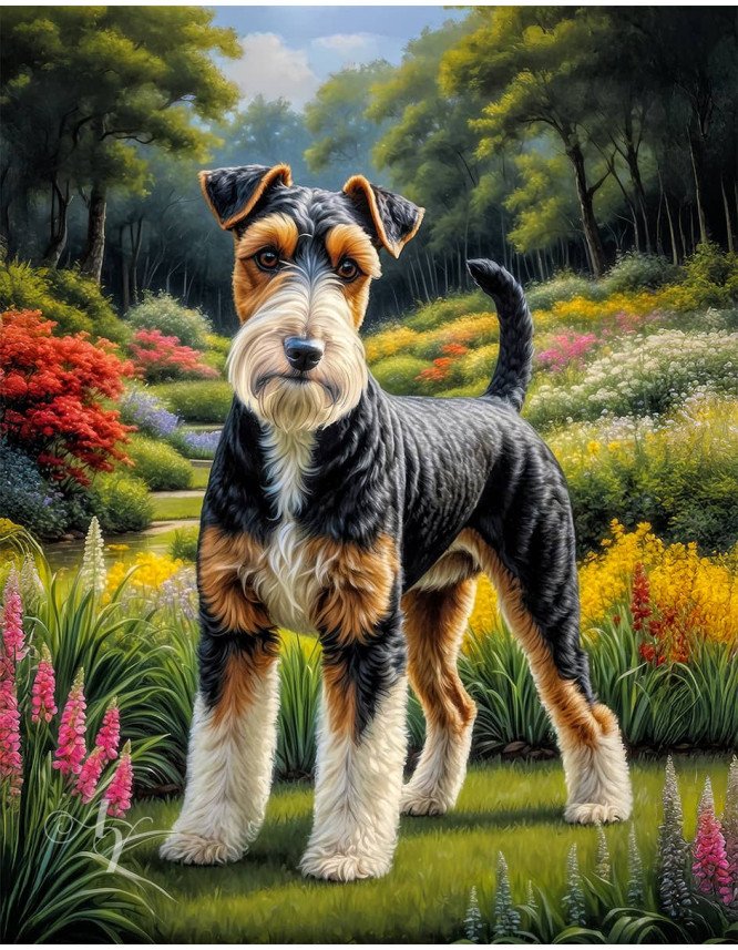 Wire Hair Fox Terrier Portrait Paintings Wire Hair Fox Terrier Portrait Paintings