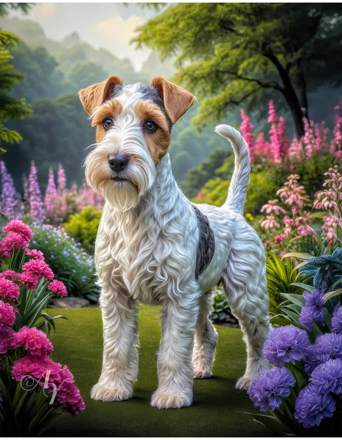 Wire Hair Fox Terrier Portrait Paintings Wire Hair Fox Terrier Portrait Paintings