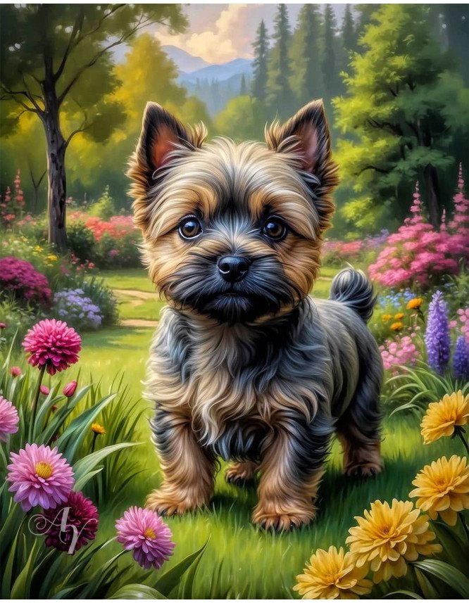 Cairn Terrier Puppy Portrait Paintings Cairn Terrier Puppy Portrait Paintings