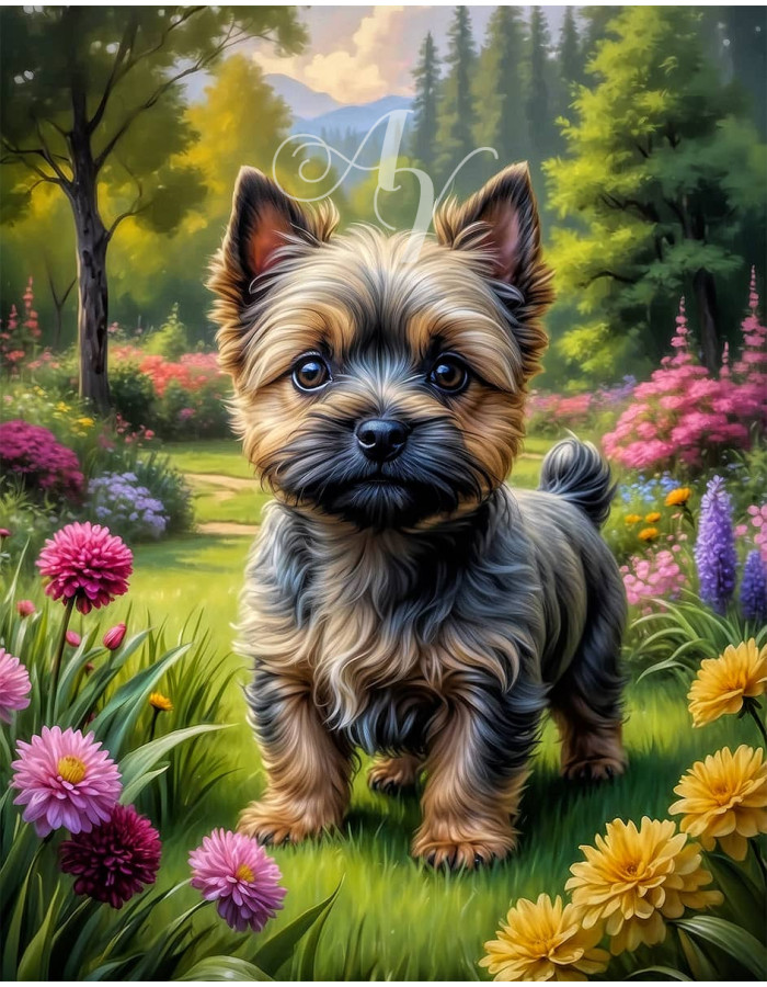 Cairn Terrier Puppy Portrait Paintings Cairn Terrier Puppy Portrait Paintings