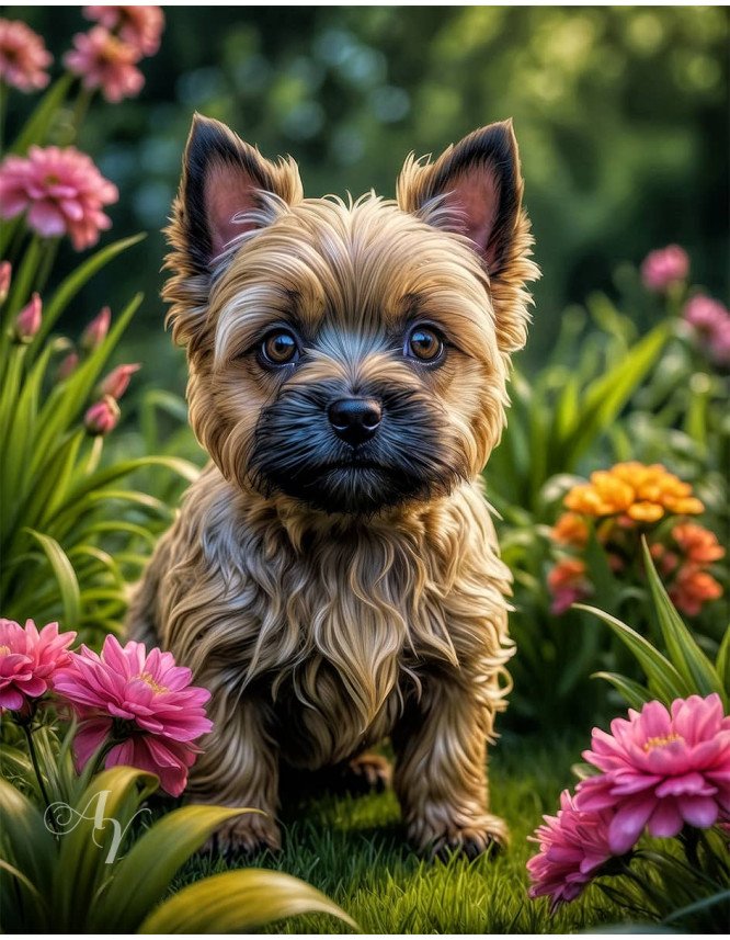 Cairn Terrier Puppy Portrait Paintings Cairn Terrier Puppy Portrait Paintings