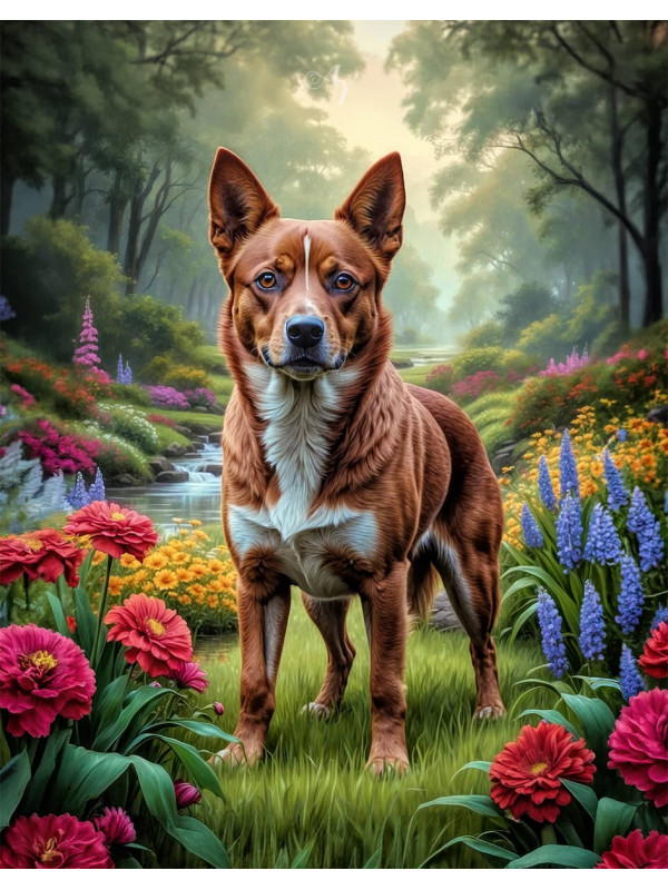 Australian Cattle Dog Portrait Paintings