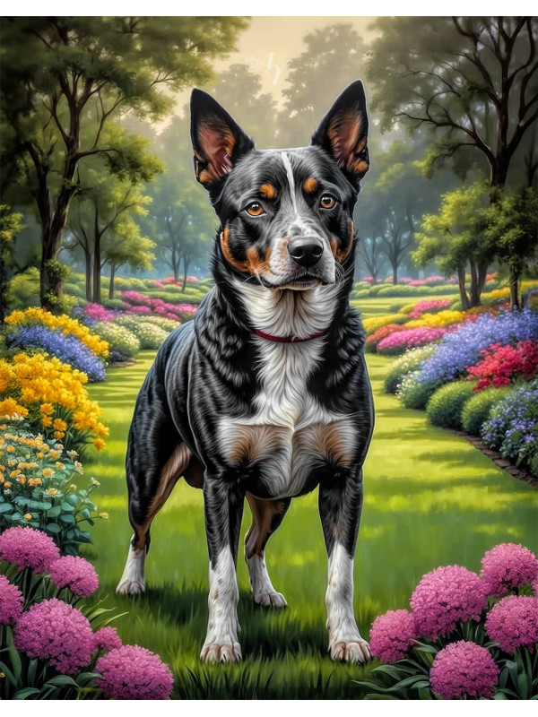 Australian Cattle Dog Portrait Paintings