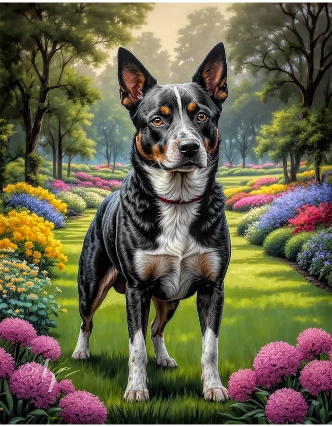 Australian Cattle Dog Portrait Paintings Australian Cattle Dog Portrait Paintings