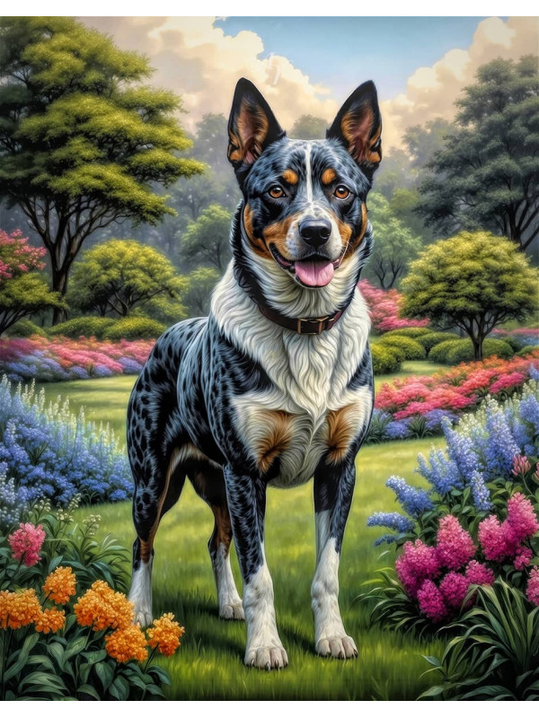 Australian Cattle Dog Portrait Paintings
