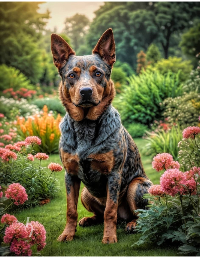 Australian Cattle Dog Portrait Paintings Australian Cattle Dog Portrait Paintings