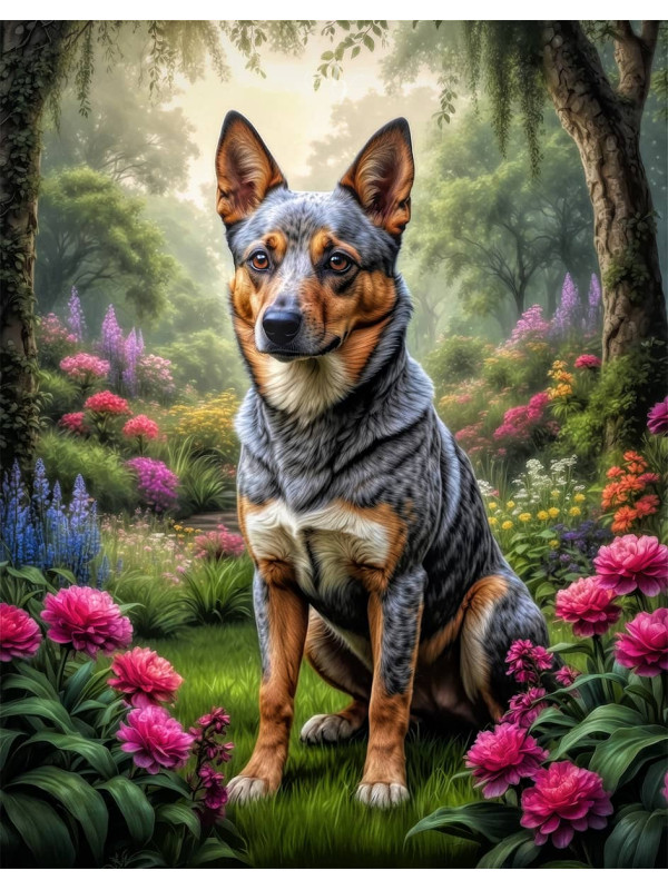 Australian Cattle Dog Portrait Paintings