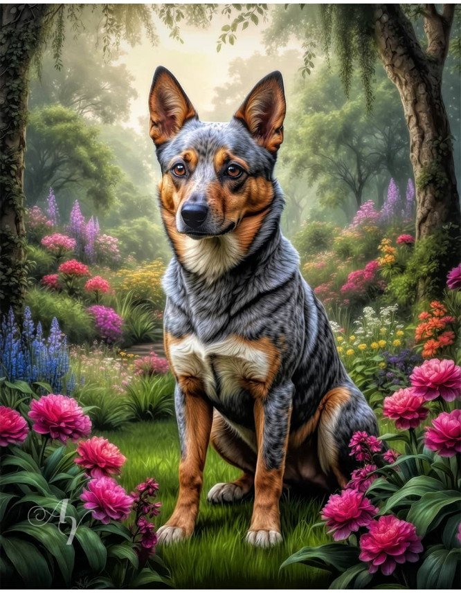 Australian Cattle Dog Portrait Paintings Australian Cattle Dog Portrait Paintings