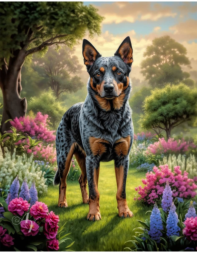 Australian Cattle Dog Portrait Paintings Australian Cattle Dog Portrait Paintings
