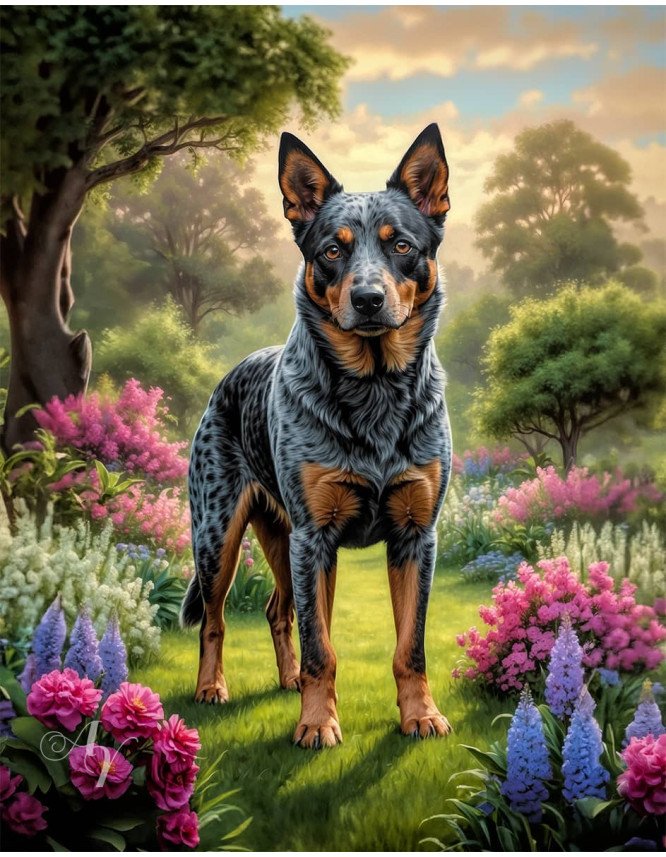 Australian Cattle Dog Portrait Paintings Australian Cattle Dog Portrait Paintings