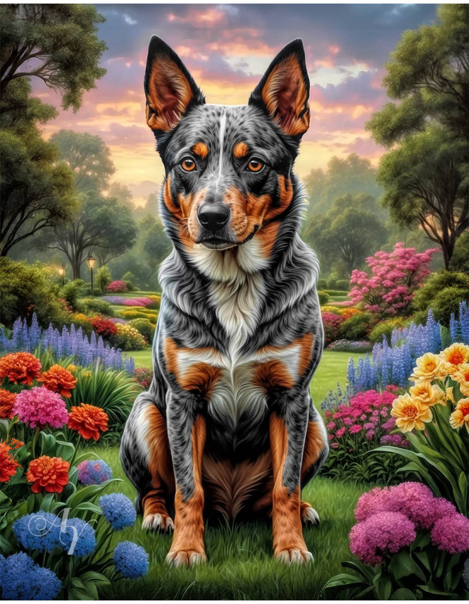 Australian Cattle Dog Portrait Paintings Australian Cattle Dog Portrait Paintings