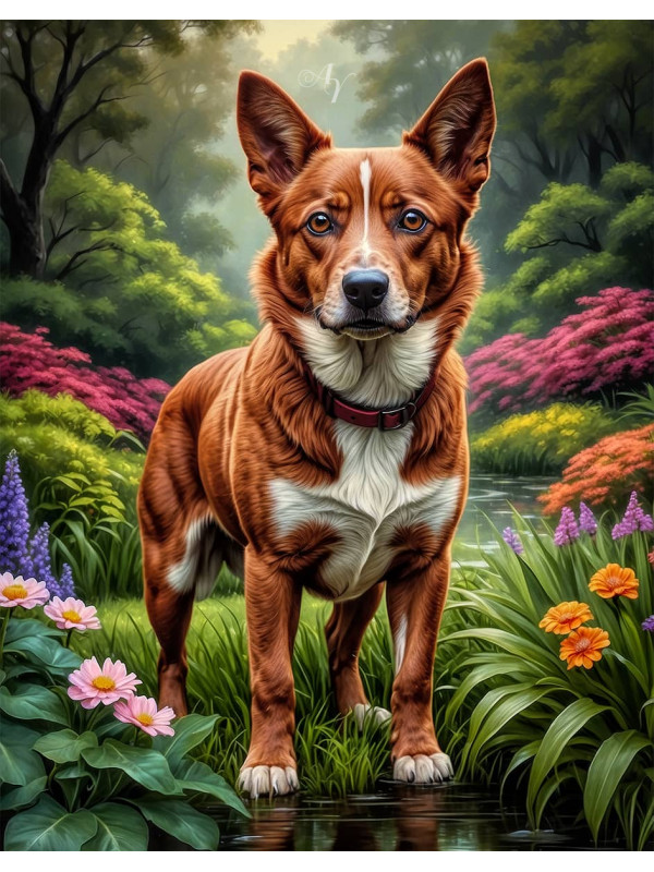 Australian Cattle Dog Portrait Paintings
