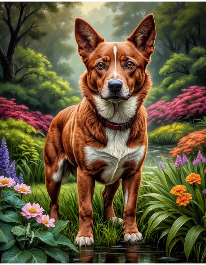 Australian Cattle Dog Portrait Paintings Australian Cattle Dog Portrait Paintings