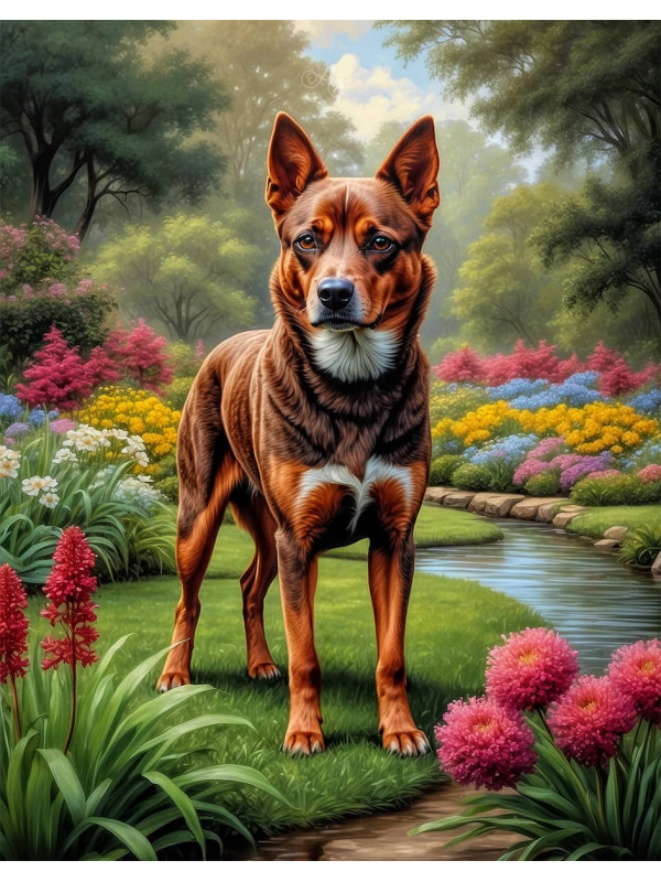 Australian Cattle Dog Portrait Paintings