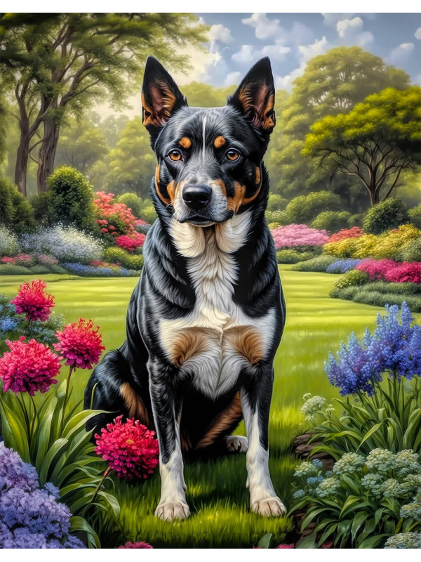 Australian Cattle Dog Portrait Paintings