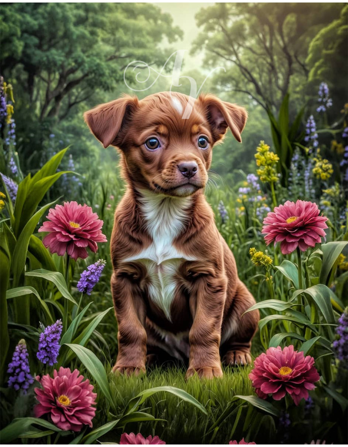 Australian Cattle Dog Puppy Portrait Paintings Australian Cattle Dog Puppy Portrait Paintings