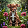 Australian Cattle Dog Puppy Portrait Paintings