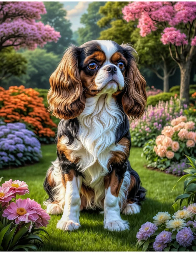 Cavalier King Charles Spaniel Dog Portrait Paintings Cavalier King Charles Spaniel Dog Portrait Paintings