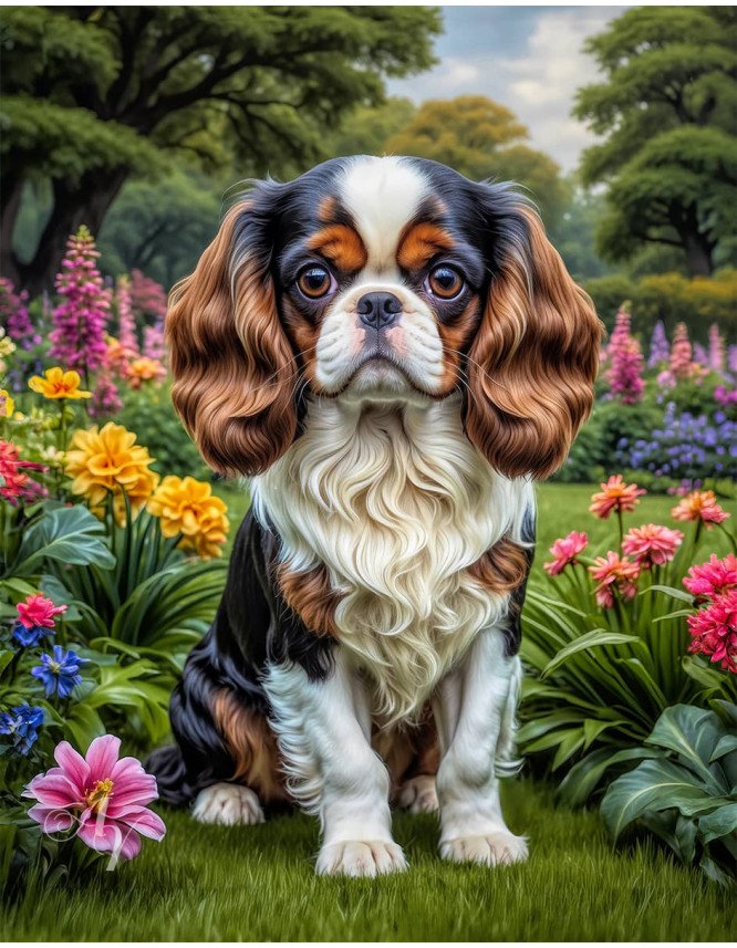 Cavalier King Charles Spaniel Dog Portrait Paintings Cavalier King Charles Spaniel Dog Portrait Paintings
