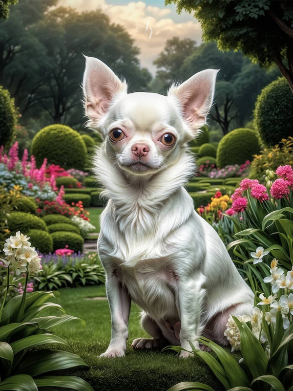 Chihuahua Dog Portrait Paintings