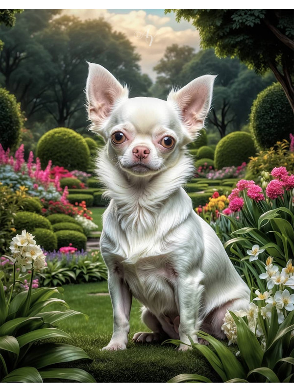 Chihuahua Dog Portrait Paintings