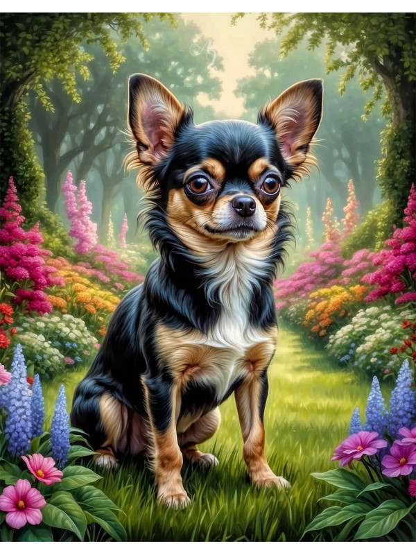 Chihuahua Dog Portrait Paintings