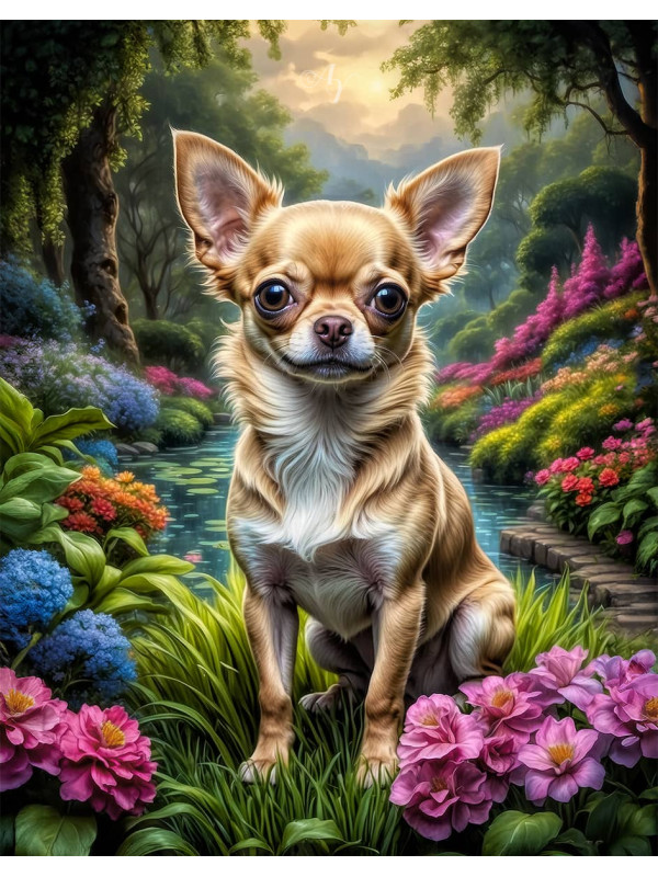 Chihuahua Dog Portrait Paintings