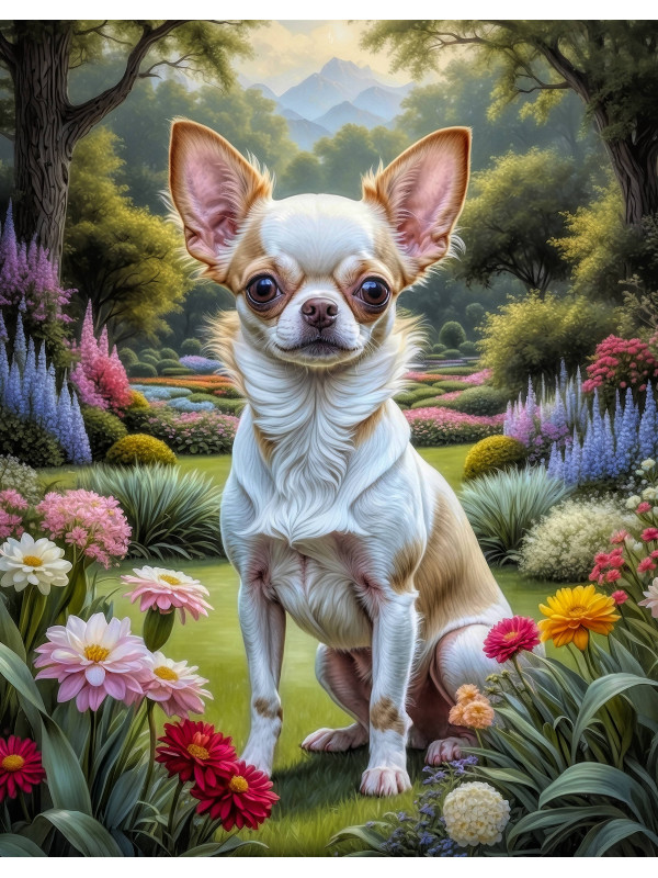 Chihuahua Dog Portrait Paintings