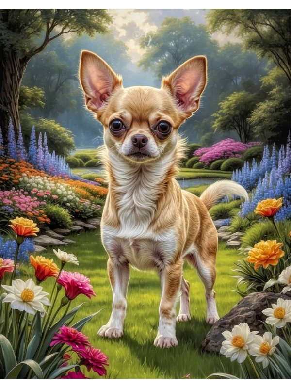 Chihuahua Dog Portrait Paintings
