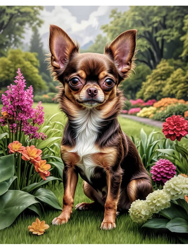 Chihuahua Dog Portrait Paintings