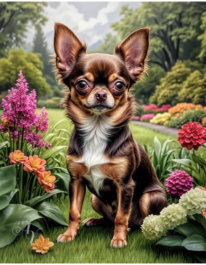 Chihuahua Dog Portrait Paintings Chihuahua Dog Portrait Paintings