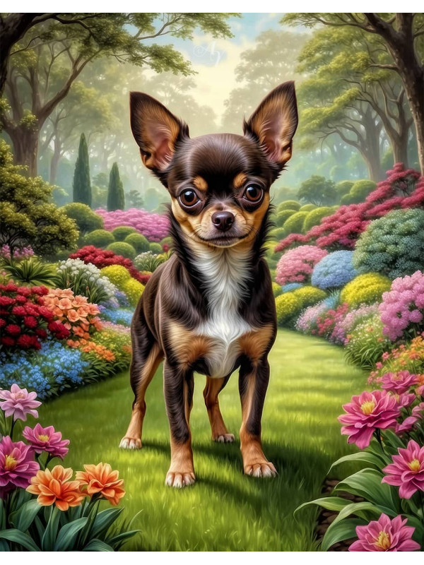 Chihuahua Dog Portrait Paintings