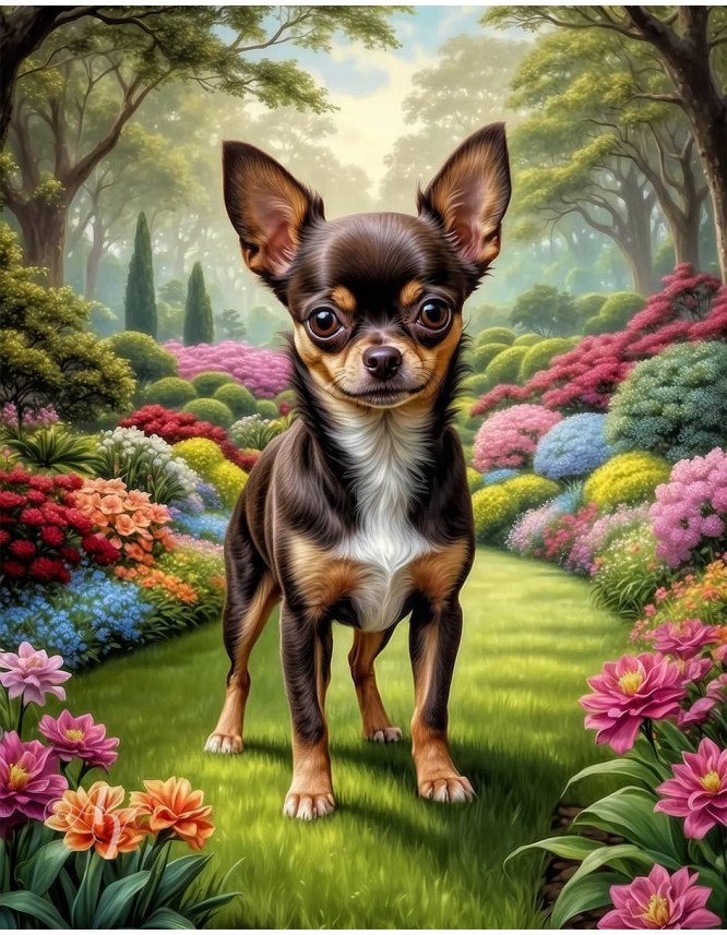 Chihuahua Dog Portrait Paintings