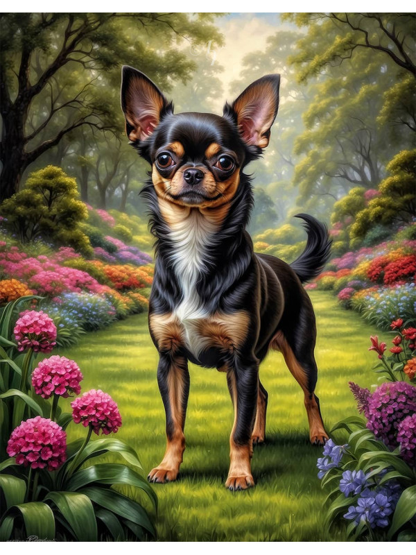 Chihuahua Dog Portrait Paintings