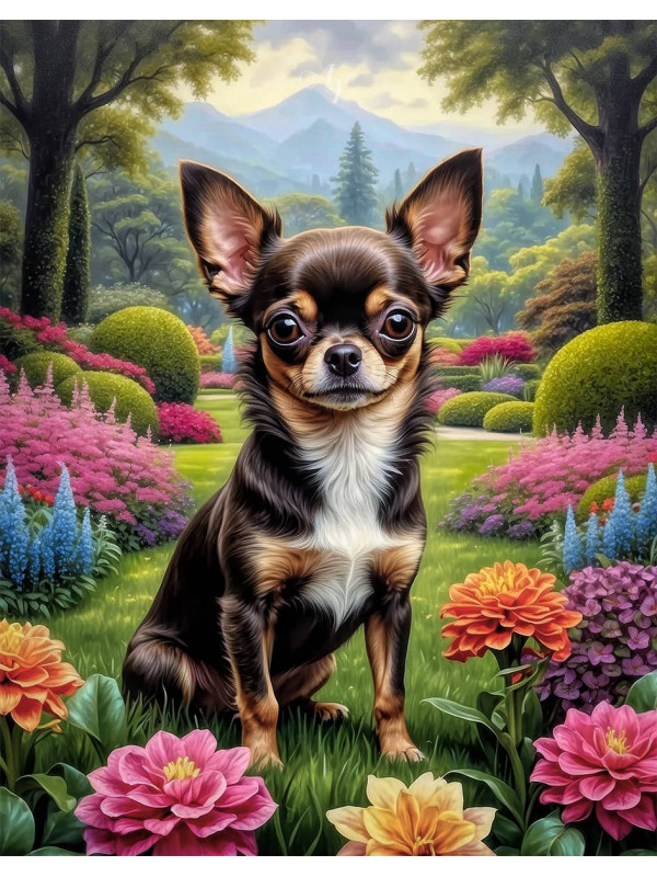 Chihuahua Dog Portrait Paintings