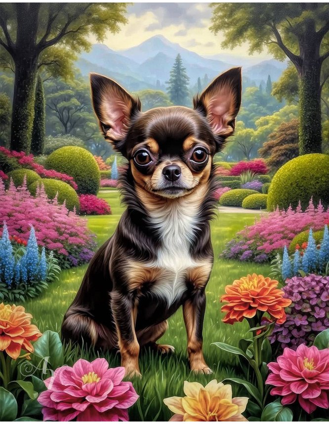 Chihuahua Dog Portrait Paintings Chihuahua Dog Portrait Paintings