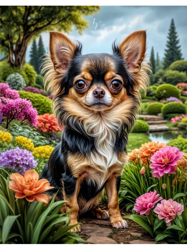 Chihuahua Dog Portrait Paintings